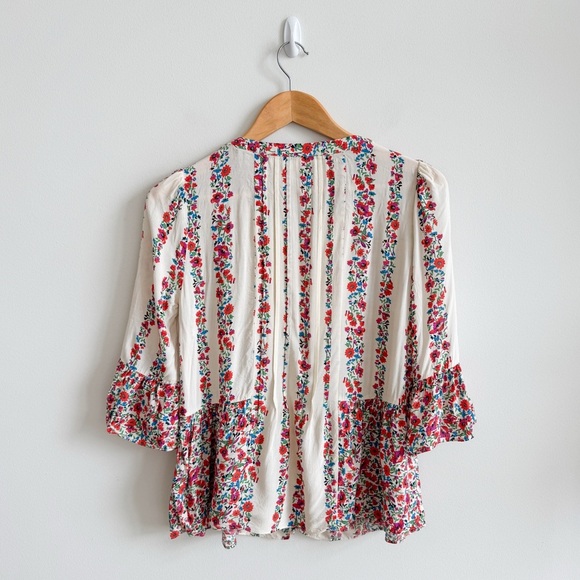 ANTHROPOLOGIE • Maeve Hiver Floral Blouse - Picture 6 of 11